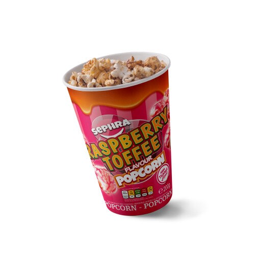 Retail Popcorn Case of 24 x 200g Raspberry Popcorn